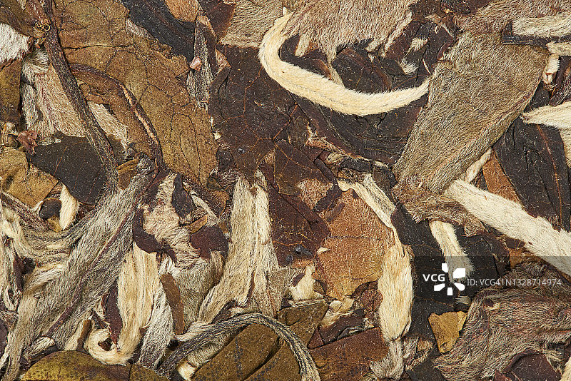 俯视压制黑茶普洱茶图片素材