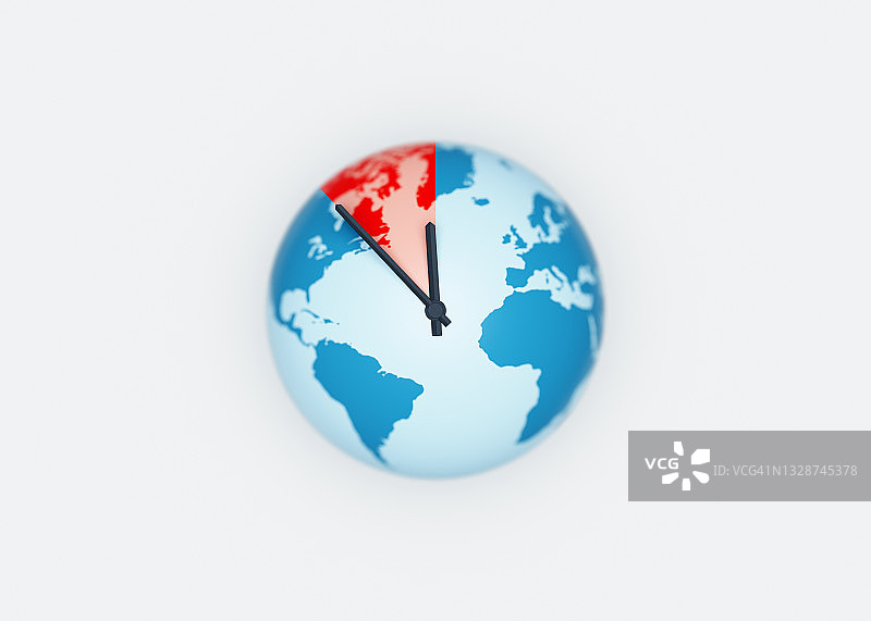 全球变暖时钟图片素材