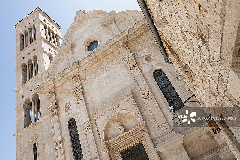 克罗地亚赫瓦尔镇的圣斯蒂芬大教堂图片素材