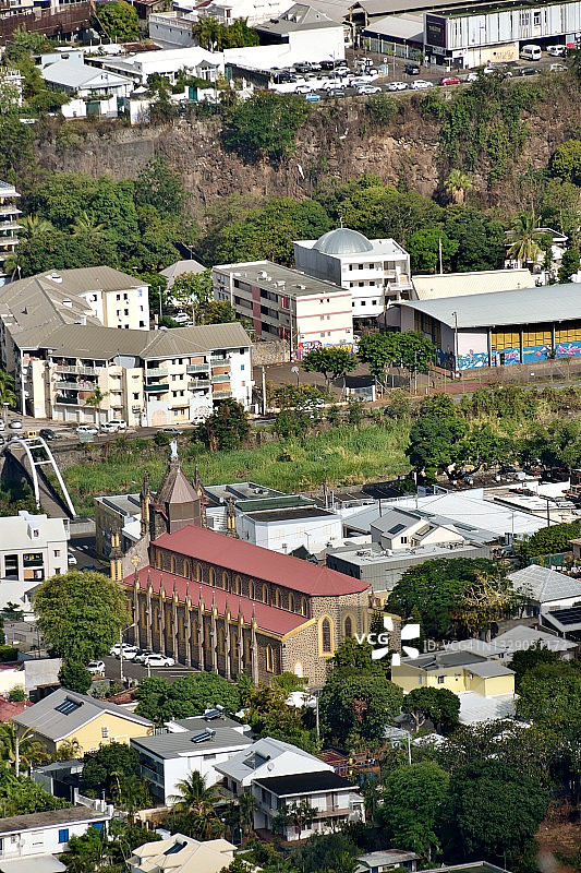 留尼汪岛圣但尼圣母院图片素材