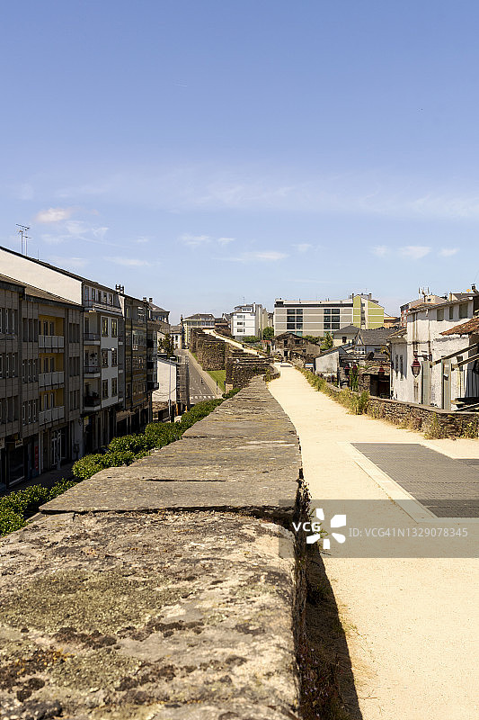 西班牙卢戈古城公元3世纪罗马城墙图片素材