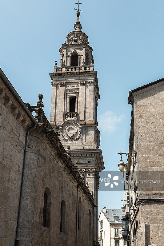 卢戈主教座堂，又名圣玛丽大教堂，西班牙加利西亚图片素材