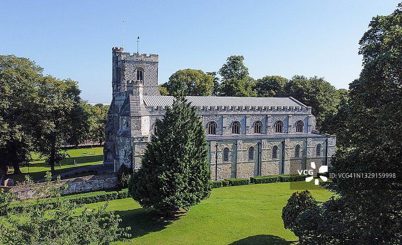 邓斯特布尔的圣彼得修道院教堂图片素材