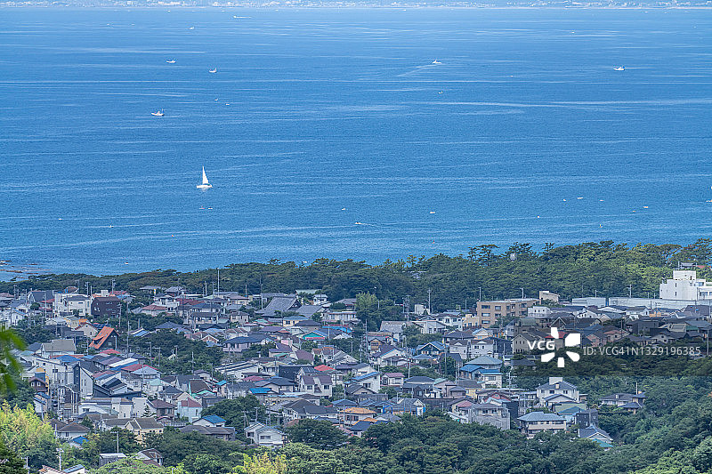 日本神奈川海滨住宅区图片素材