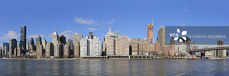 纽约天际线-昆斯伯勒大桥图片素材