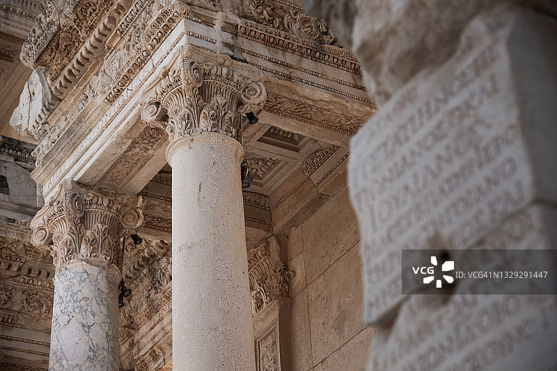 土耳其以弗所的塞尔苏斯图书馆图片素材