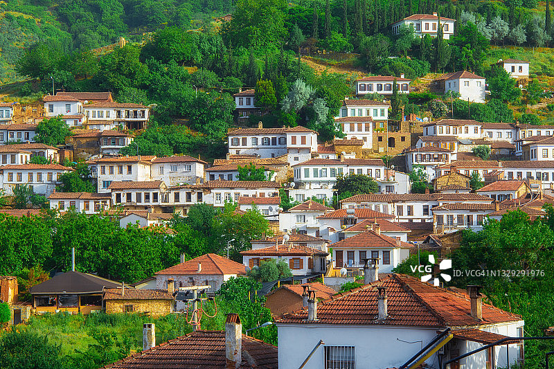 希林杰村庄鸟瞰图片素材