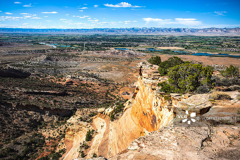 科罗拉多州大章克申航拍图图片素材