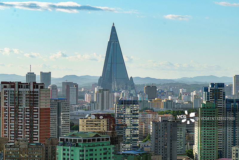 平壤城市天际线图片素材