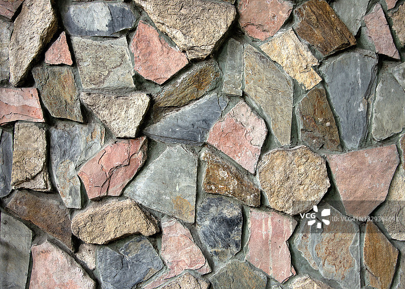 破损的石墙特写图片素材