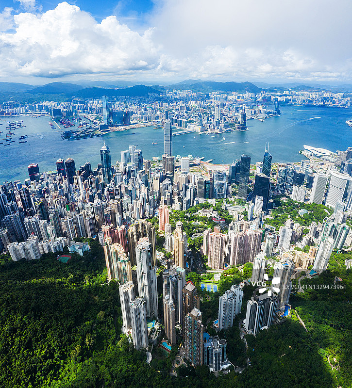 香港城市天际线图片素材