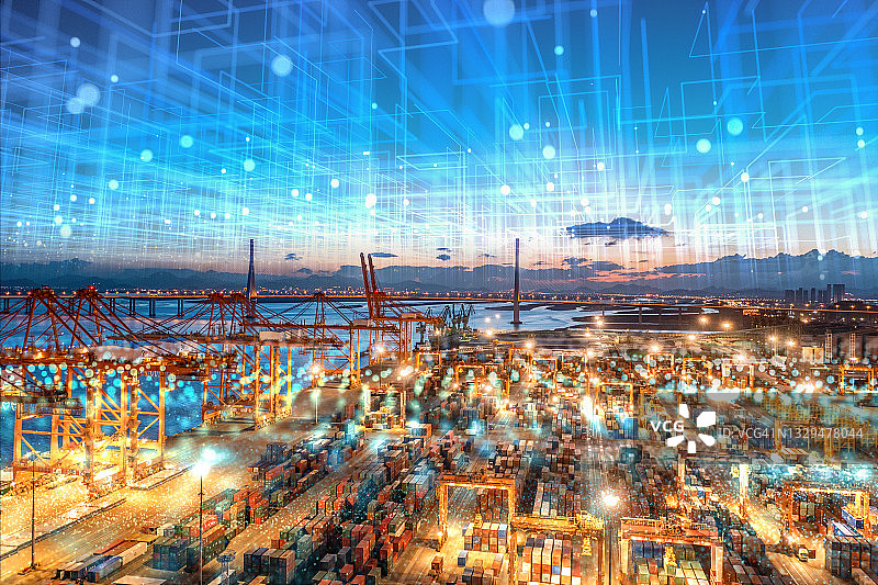 5G物联网智能自动化终端概念图图片素材