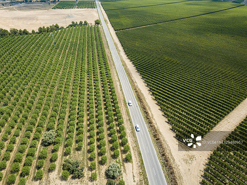 公路鸟瞰图图片素材