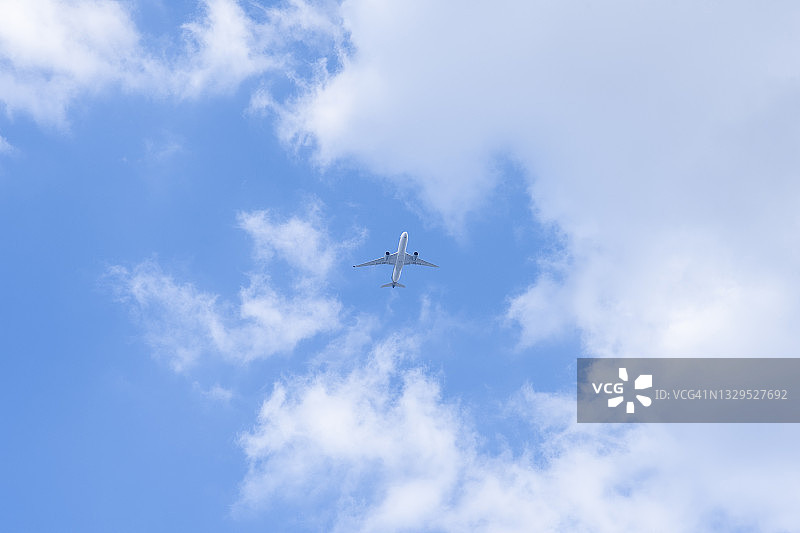 天空中的飞机图片素材