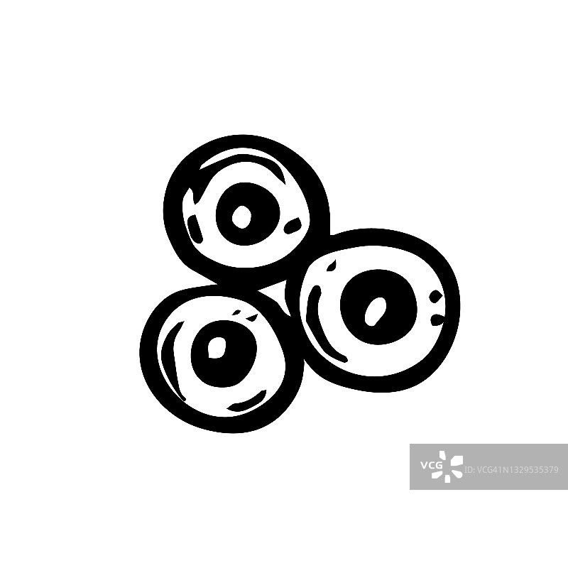 蛙鱼子酱万圣节矢量插画图片素材