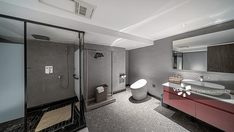 酒店客房浴室内饰图片素材