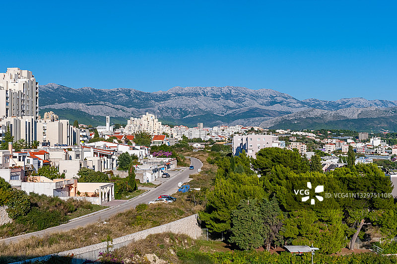 克罗地亚达尔马提亚斯普利特新区景观图片素材