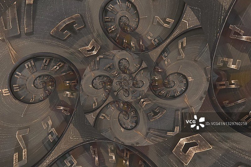 无限时间螺旋图片素材