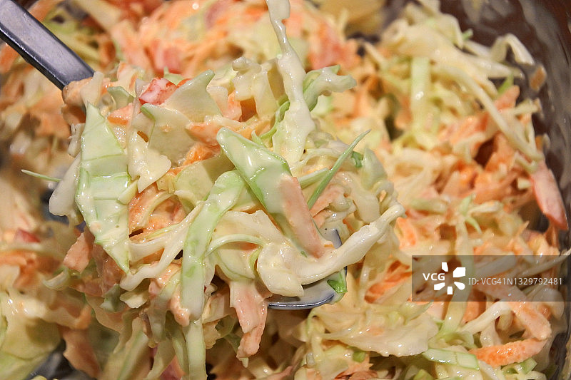 卷心菜沙拉特写图片素材