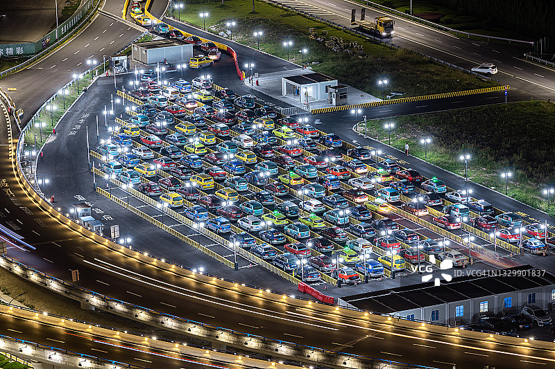 机场出租车停车场图片素材