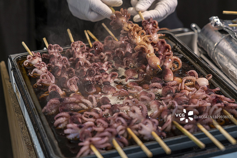 章鱼宝宝日式料理，东京，日本图片素材