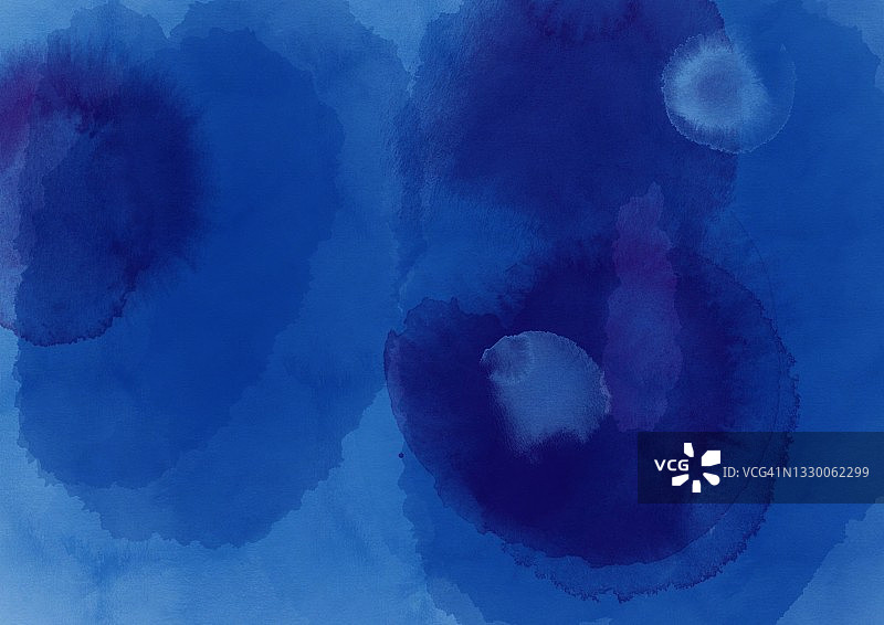 抽象蓝色水彩滴图片素材