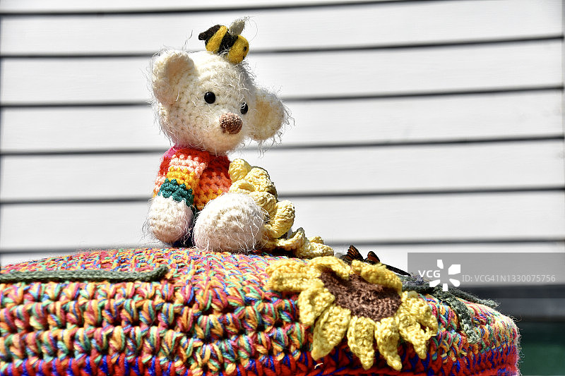 纱线装饰的邮箱图片素材