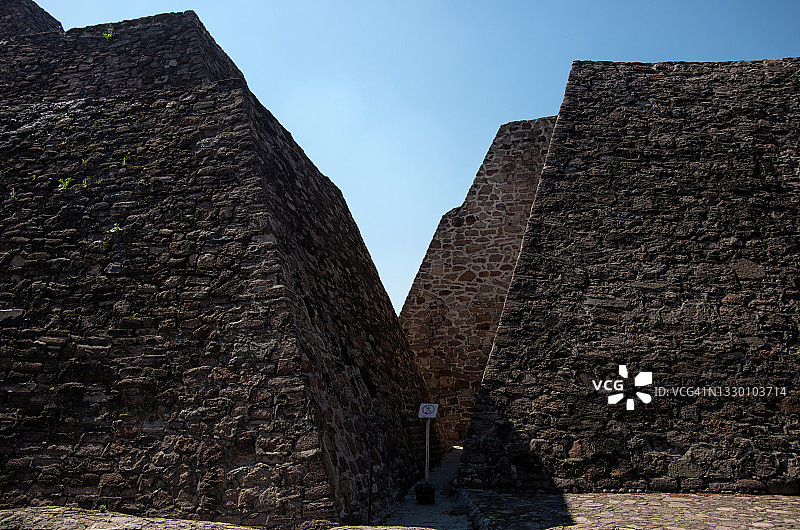 特纳尤卡金字塔，墨西哥州特拉尔内潘特拉德巴斯，墨西哥图片素材