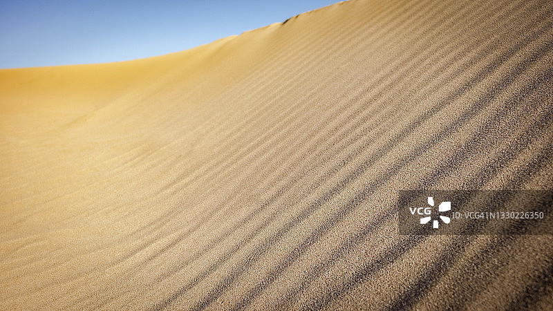 夏季沙漠中的炎热沙丘图片素材