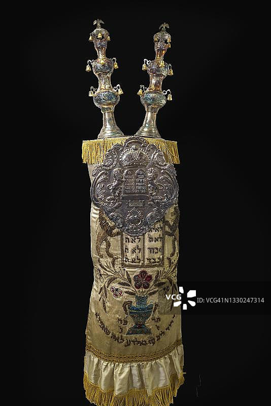 妥拉盾牌,约1920年,弗兰肯博物馆,德国巴伐利亚州图谢尔斯费尔德图片素材