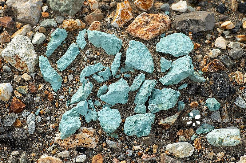 冰岛高地Fjallabak Landmannalaugar的绿松石流纹岩图片素材