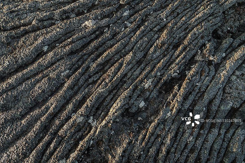 冰岛高地Herdubreidarlindir的凝固熔岩流图片素材