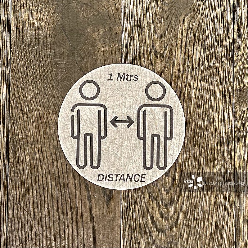 社交距离标志图片素材