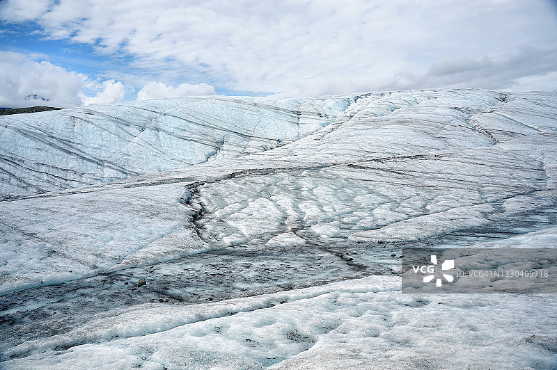 阿拉斯加州的根冰川冰图片素材