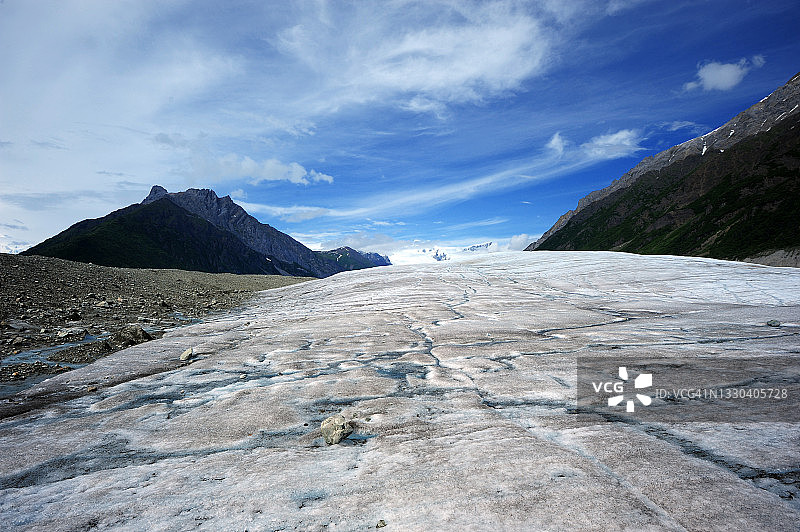 阿拉斯加州的根冰川图片素材