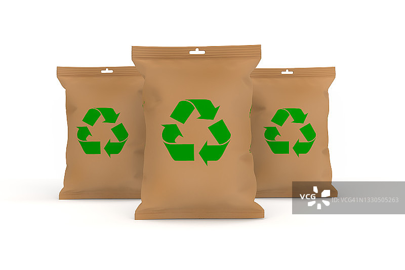 可降解再生纸袋图片素材