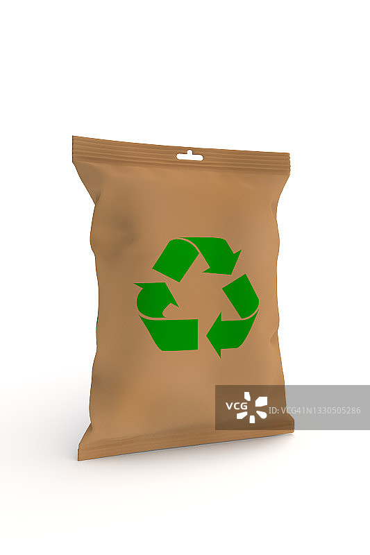 可降解再生纸袋图片素材