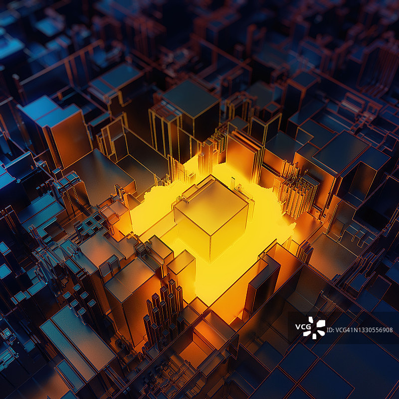 抽象立方体背景图片素材