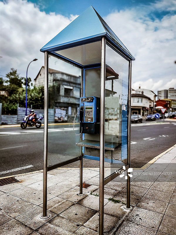 老式电话亭图片素材