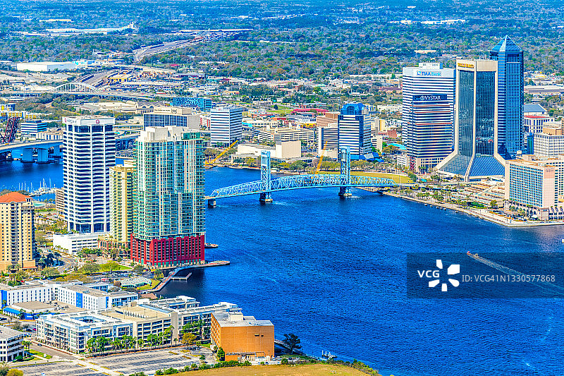 杰克逊维尔鸟瞰图图片素材