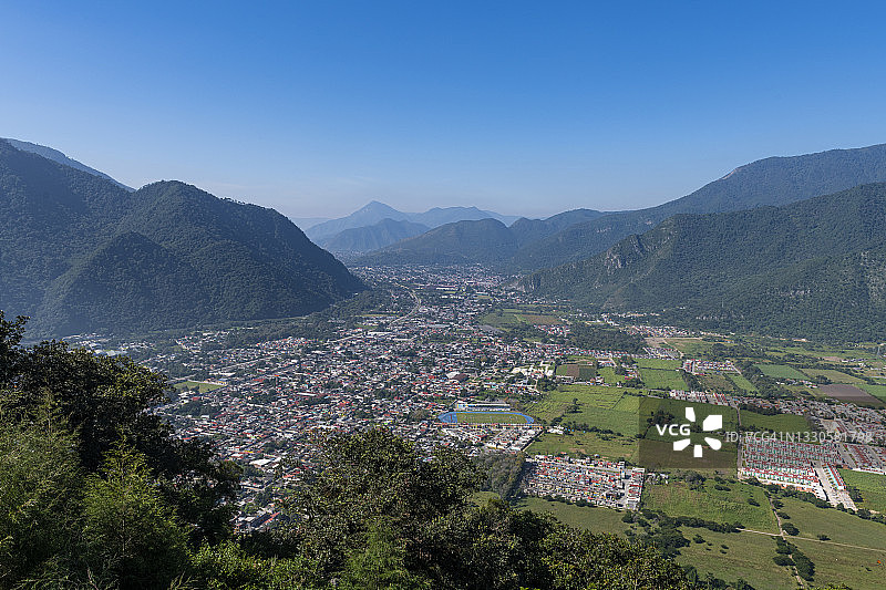 墨西哥韦拉克鲁斯州奥里萨巴山谷夏日晴空图片素材