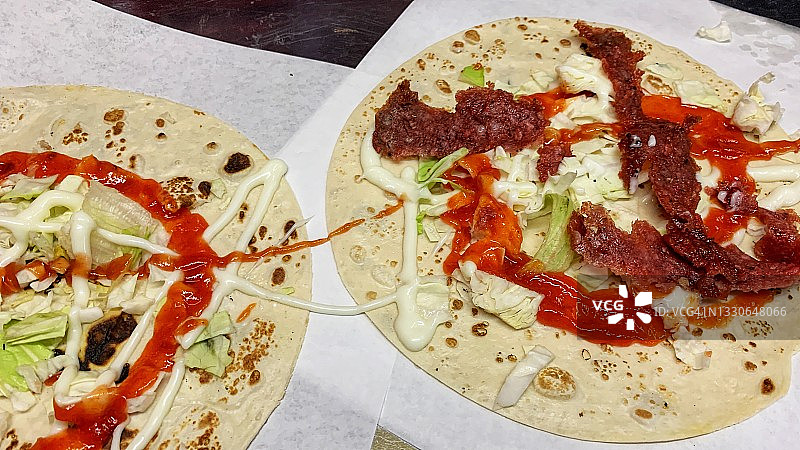 街头美食羊肉串图片素材