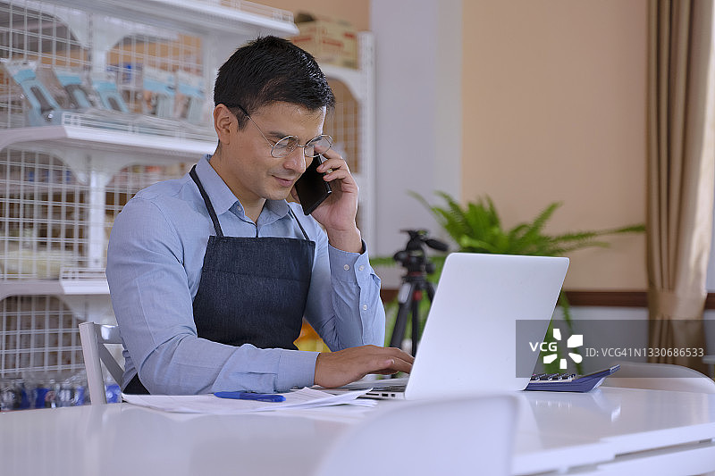 企业家经营小企业图片素材