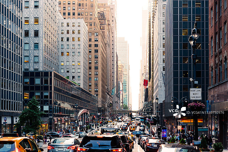 美国纽约市曼哈顿第42街图片素材