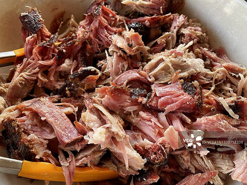 美式烧烤手撕猪肉图片素材