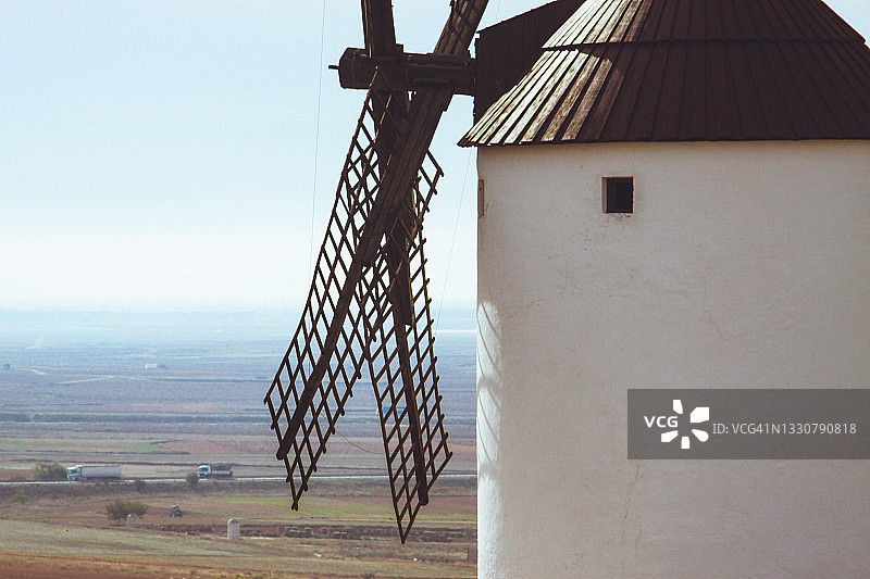 拉曼查的传统风车图片素材