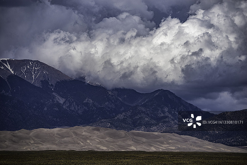 沙丘国家公园的云景图片素材