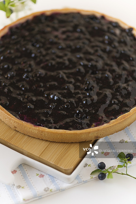 野生蓝莓派图片素材