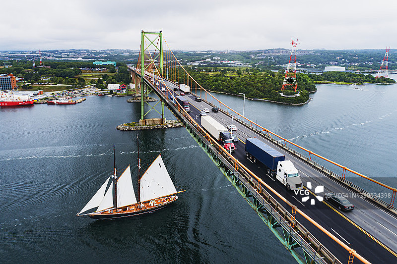 卡车运输胜过航海图片素材