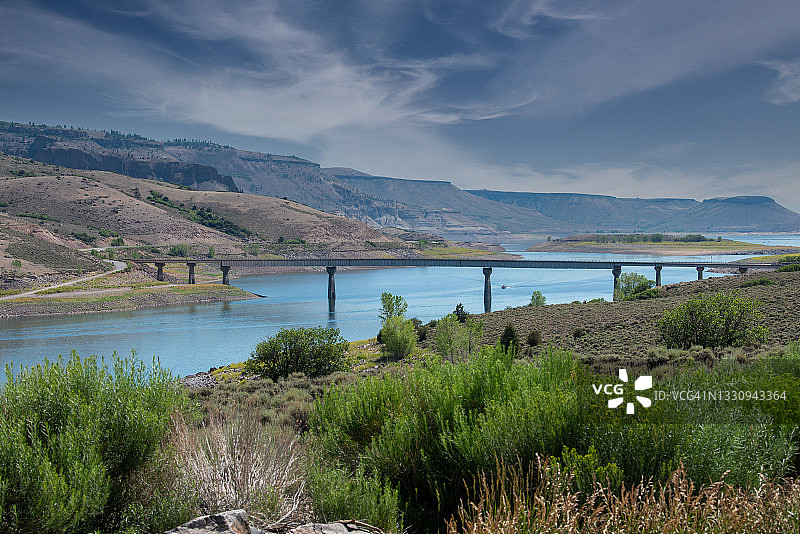 科罗拉多州蓝色梅萨水库图片素材